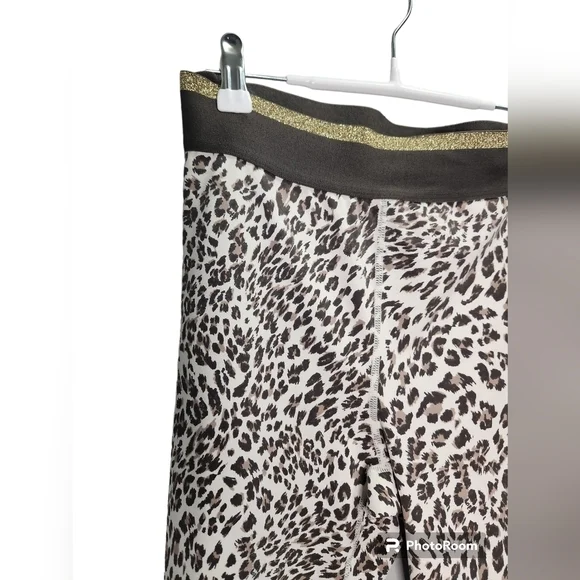 NWT Snow Jaguar Gold Stripe Band Highwaist Leggings APH2495 size medium - Picture 4 of 10